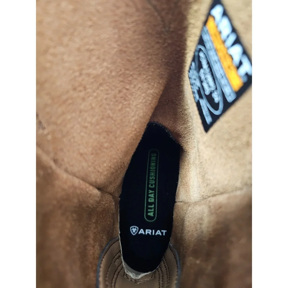 Ariat® (Men's 9 D) Activator™ Square Toe Work Boot in Brown Bomber - $200